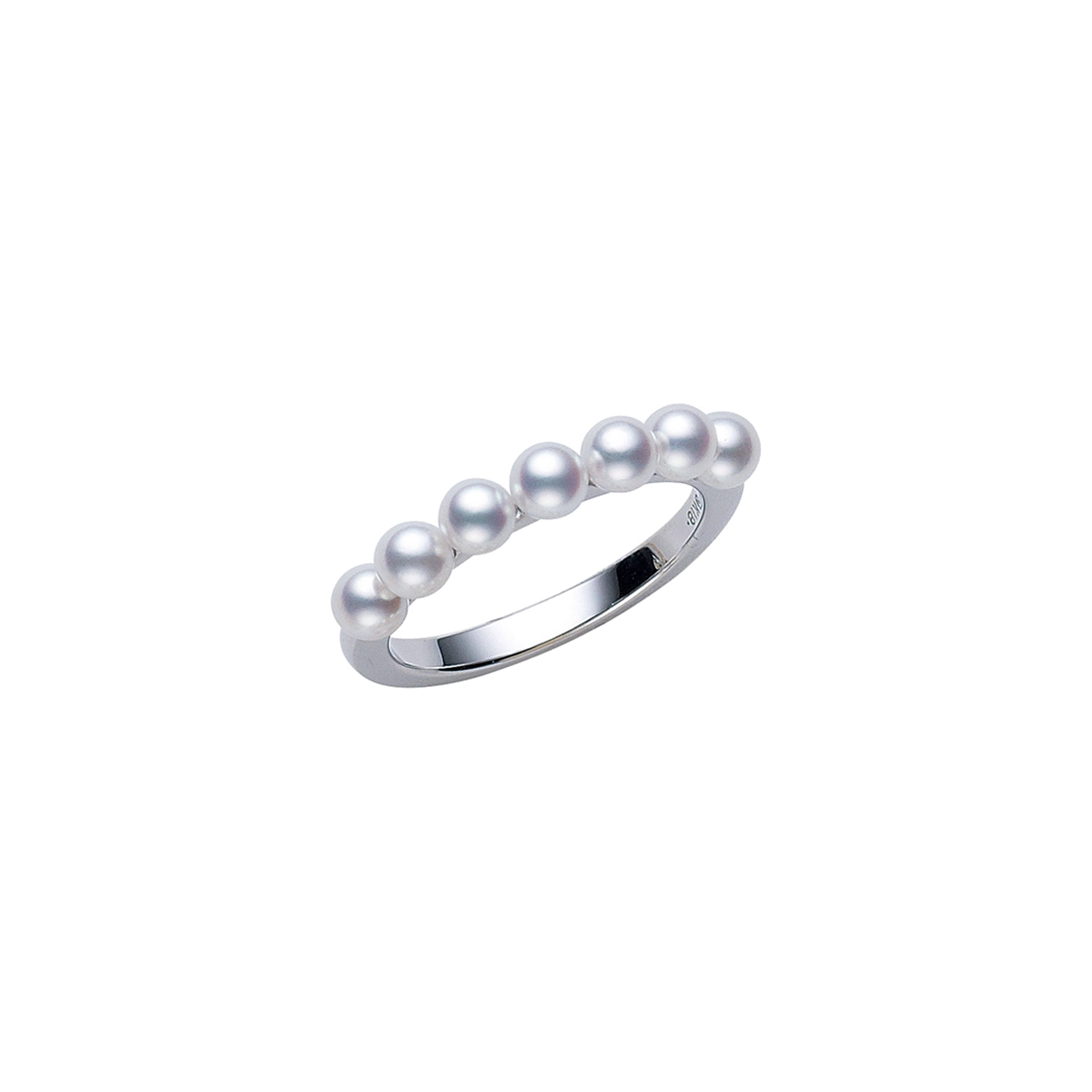 Akoya Cultured Pearl Ring in White Gold