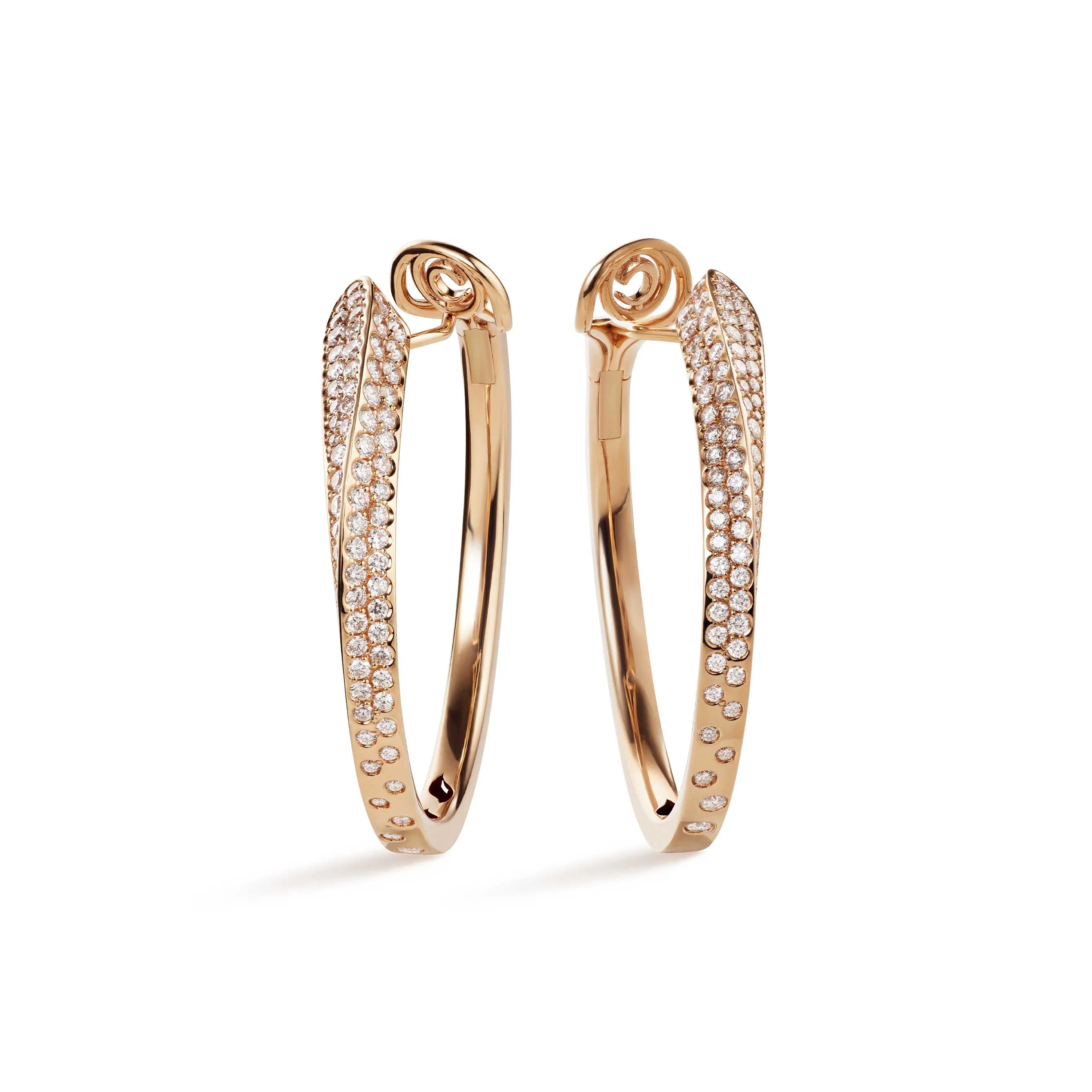 LIKE SLIM FULL PAVÉ EARRINGS Classic Edition
