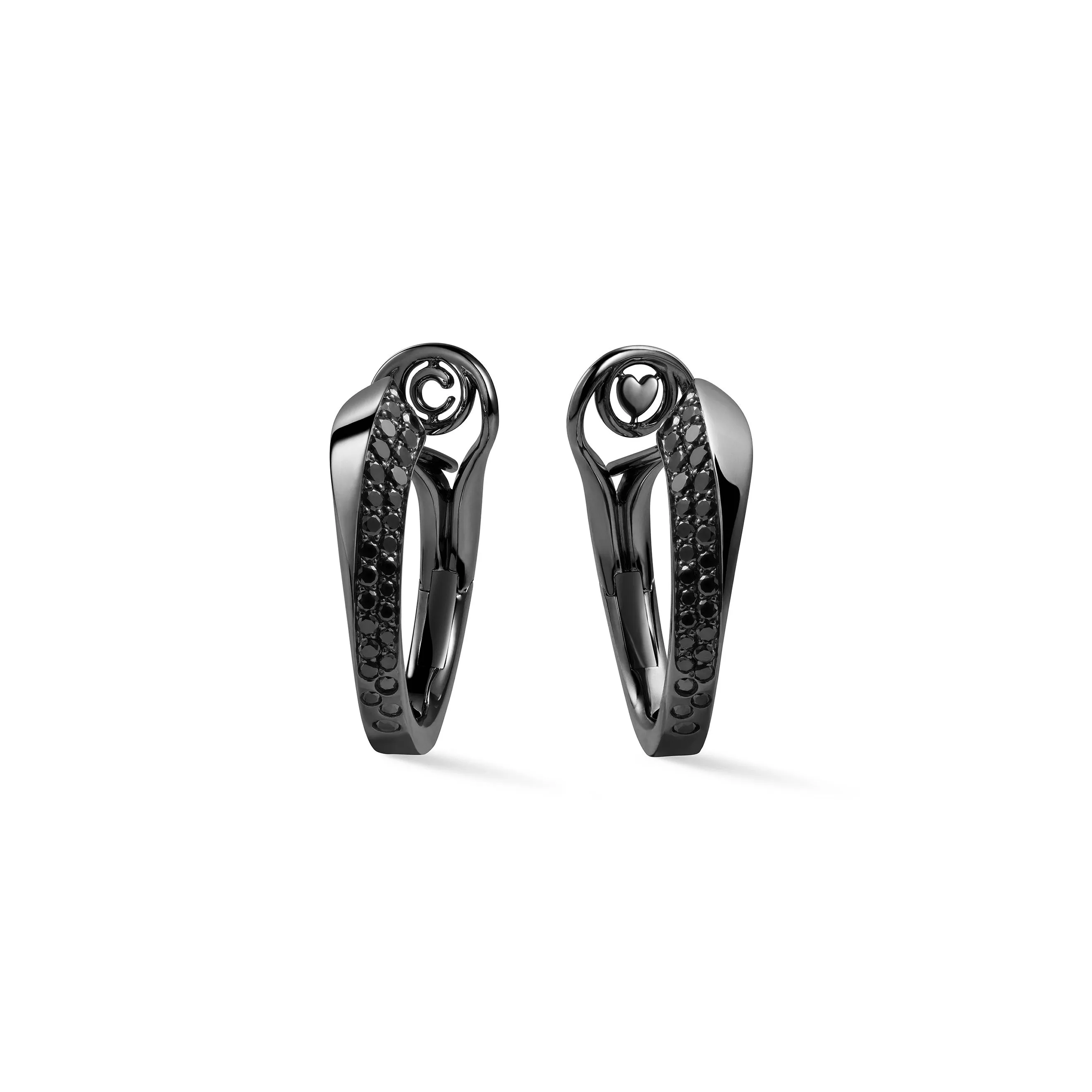 LIKE SLIM BLACK TIE EARRINGS Classic Edition
