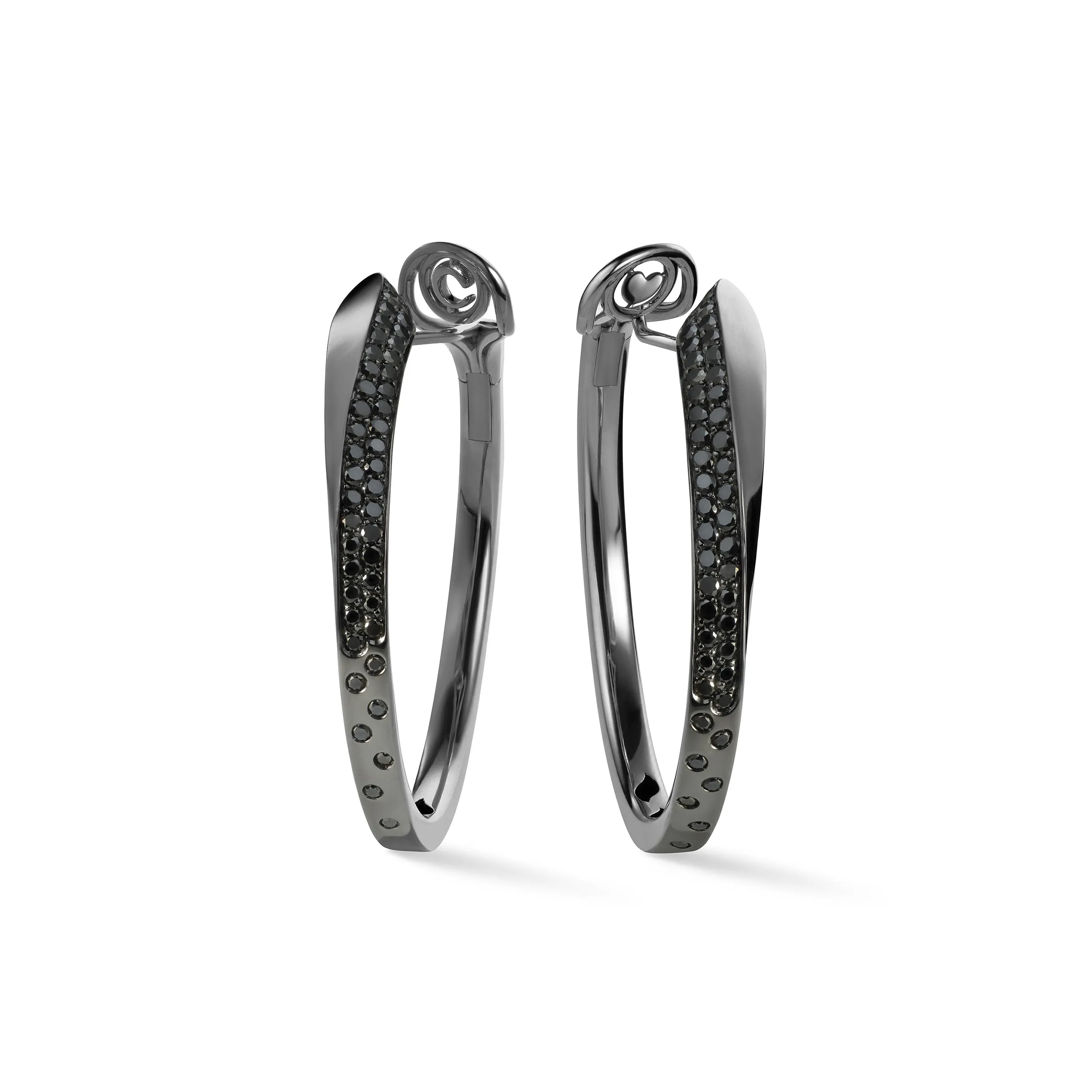 LIKE SLIM BLACK TIE EARRINGS Classic Edition