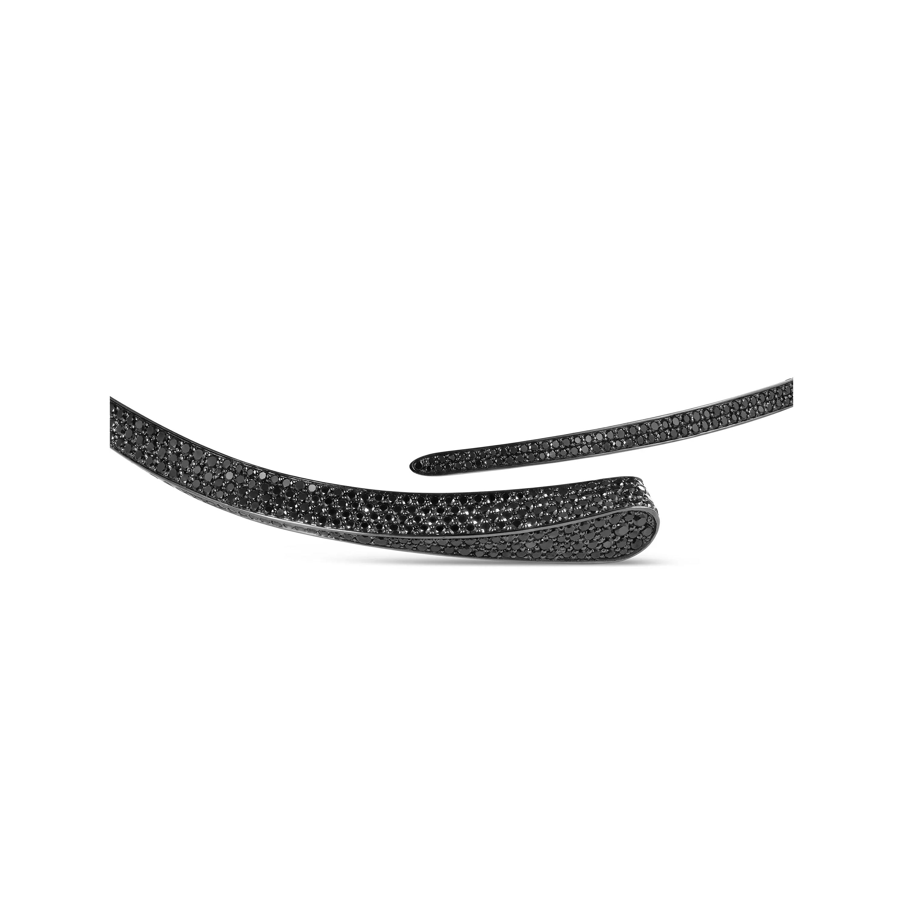 LIKE REGULAR FULL PAVÉ BLACK TIE CHOKER Classic Edition