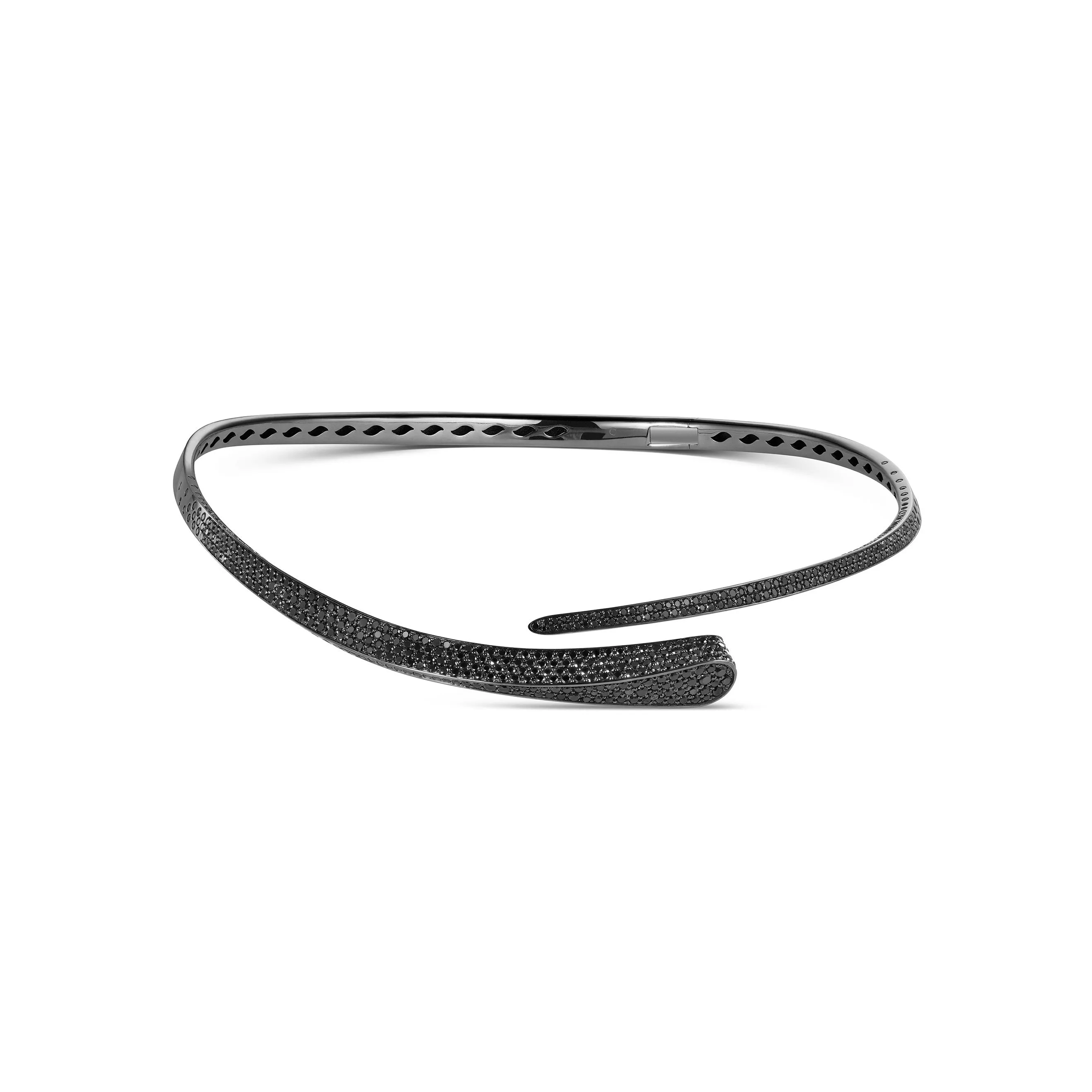 LIKE REGULAR FULL PAVÉ BLACK TIE CHOKER Classic Edition