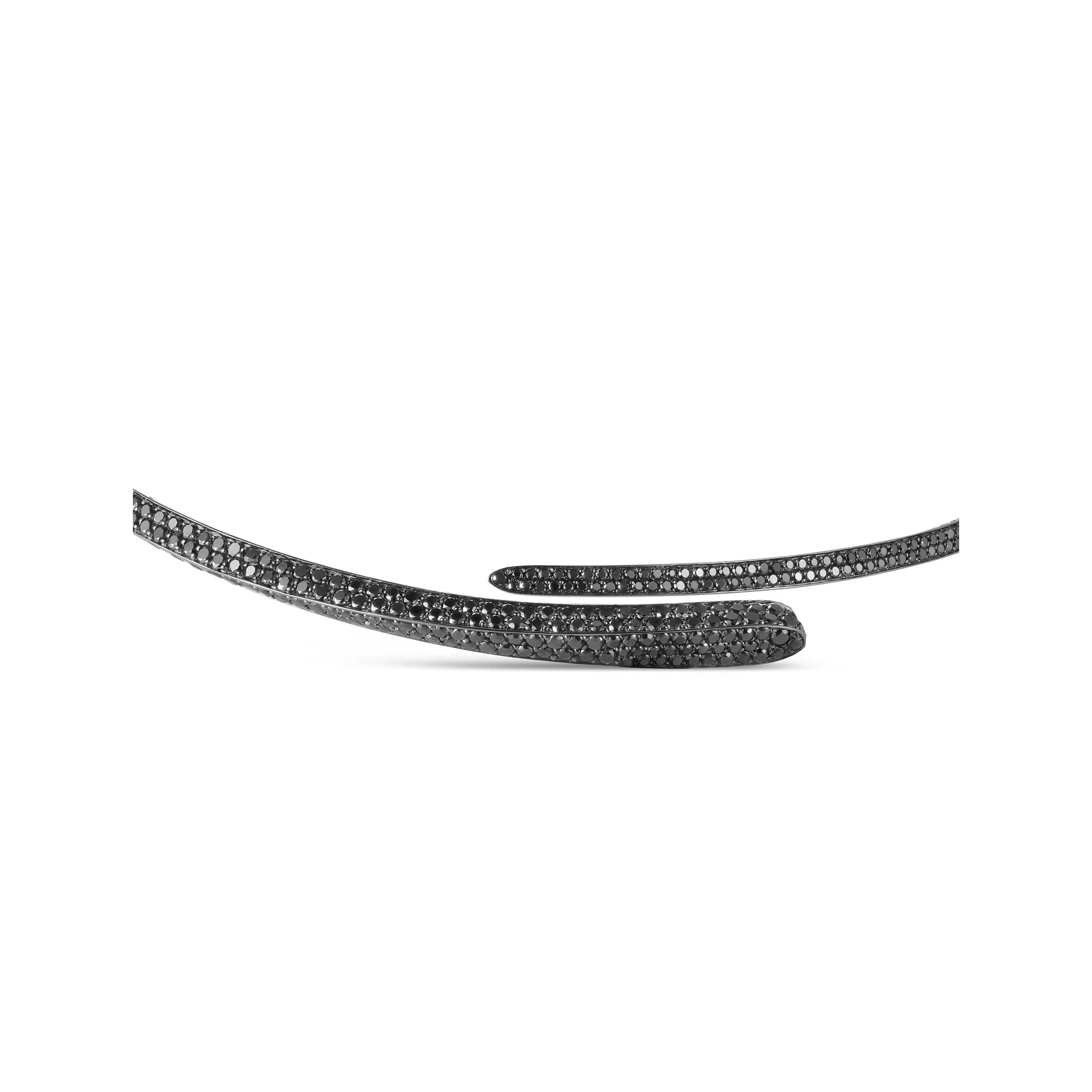 LIKE SLIM FULL PAVÉ BLACK TIE CHOKER Classic Edition