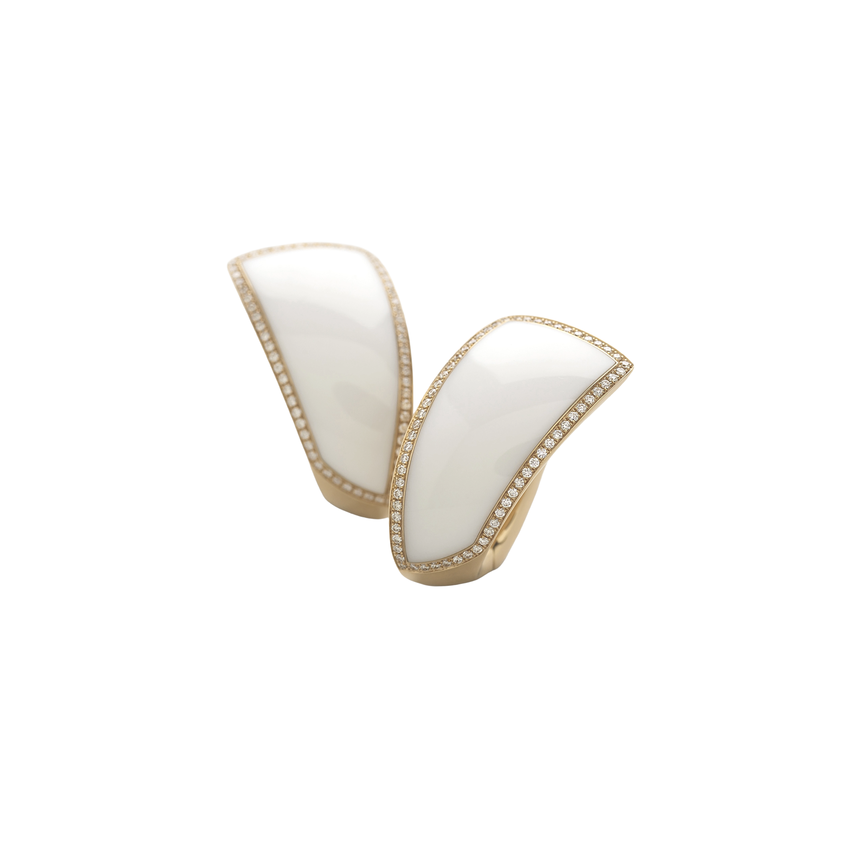 pink gold with diamonds and kogolong earrings
