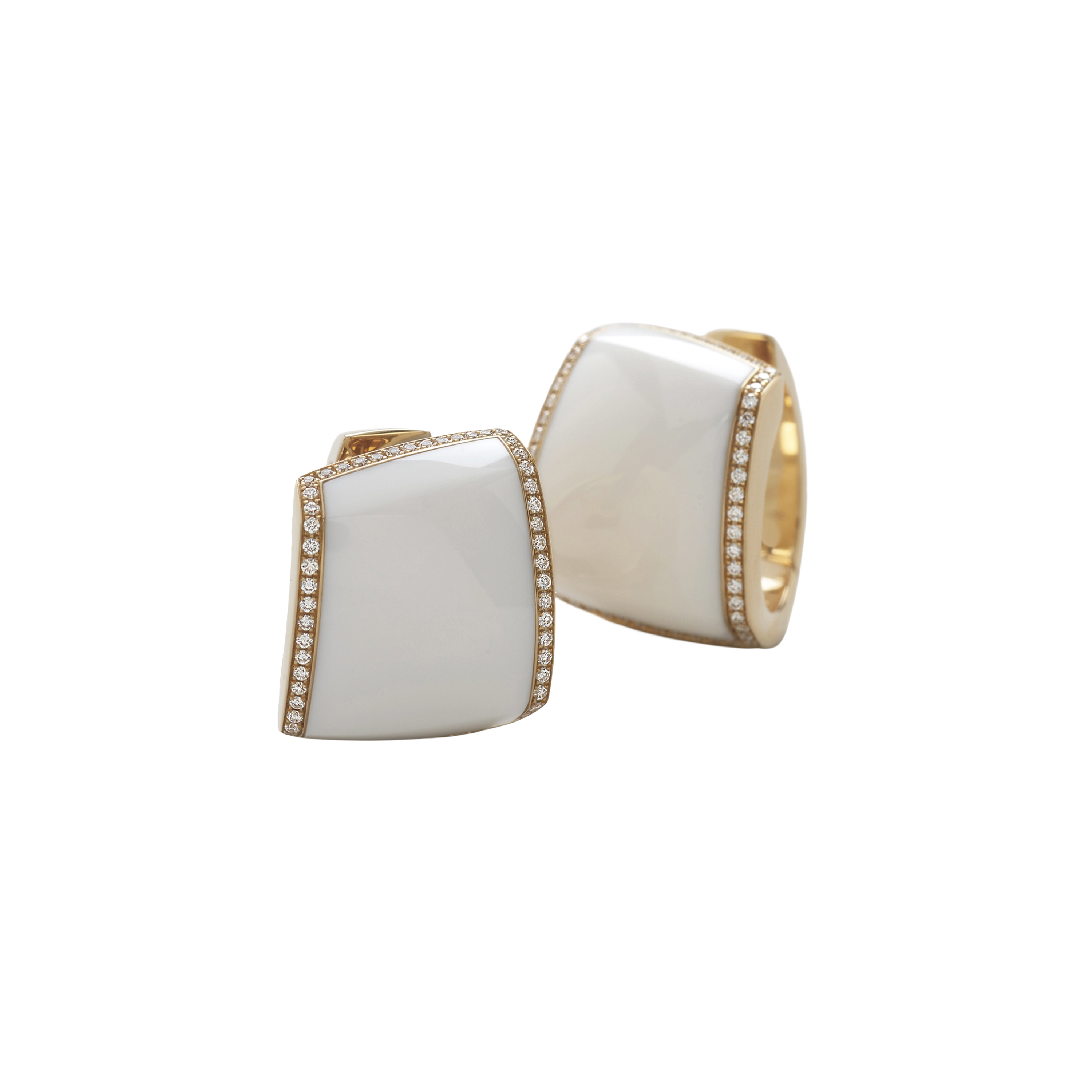 pink gold with diamonds and kogolong earrings