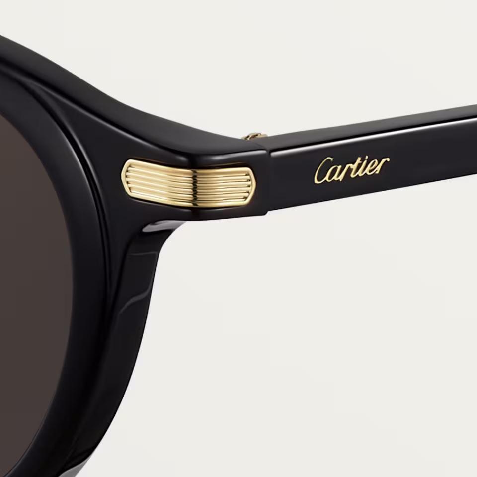Cartier Première sunglasses CRESW00776, black acetate, gray lenses