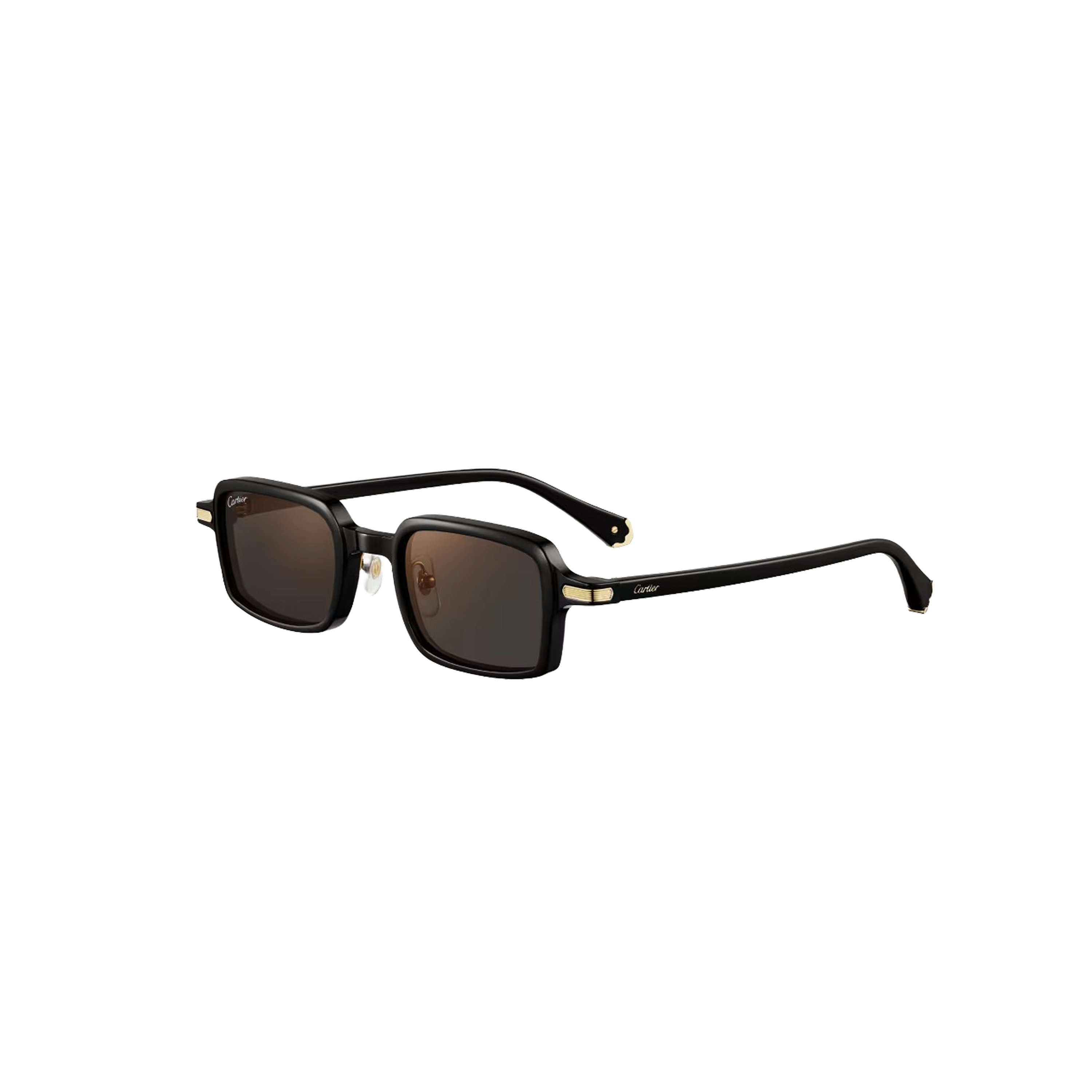 Cartier Première sunglasses CRESW00729, black acetate, gray lenses